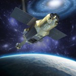 ASTRO-H 宇宙空間での想像図（CG） (C) JAXA